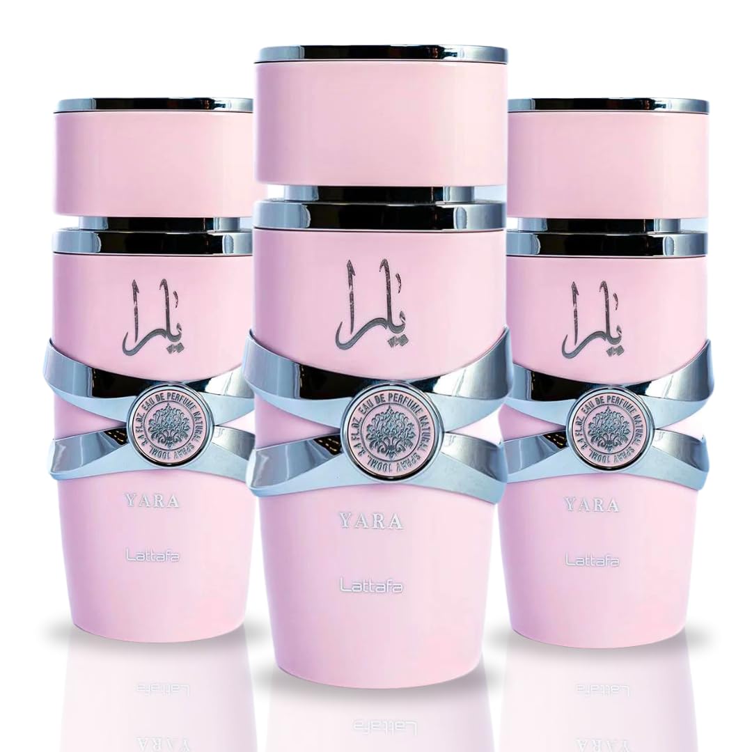 Lattafa Yara Eau de Parfum Spray for Women | 3.4 Oz | Pack of 3
