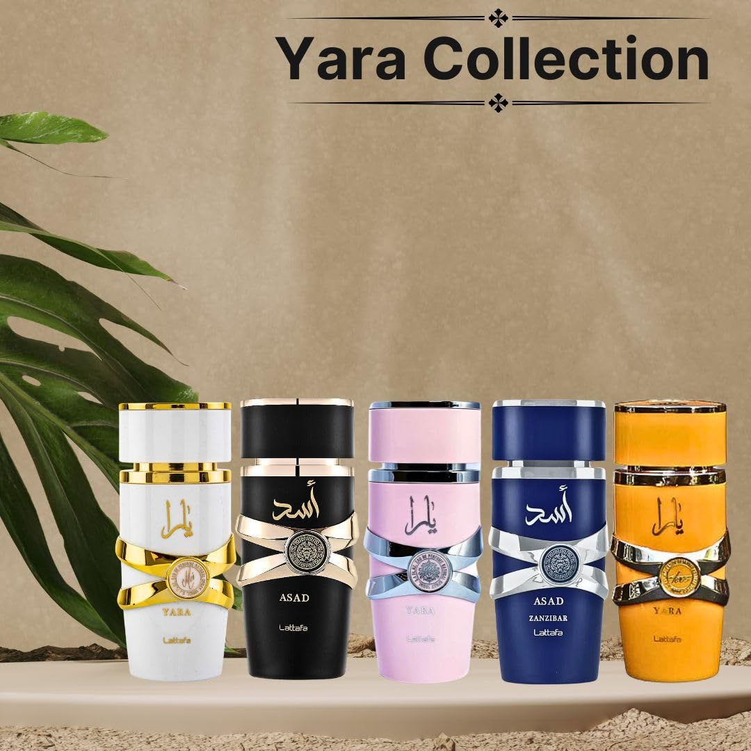 Lattafa Yara Eau de Parfum Spray for Women | 3.4 Oz | Pack of 3