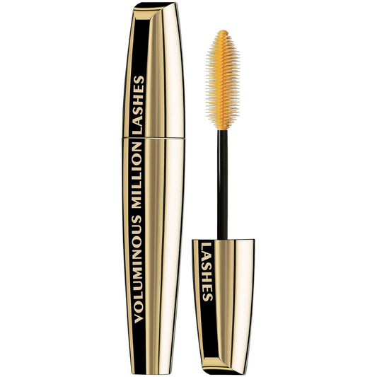 L’Oréal Paris Makeup Voluminous Million Lashes Mascara, Volumizing Collagen Infused Eye Makeup, Amplifying Mascara Brush, Washable, Black, 0.32 Fl Oz., 1 Count