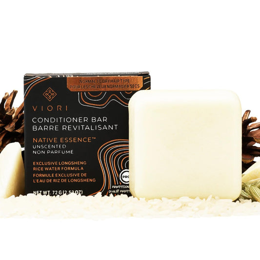 Viori Native Essence Conditioner Bar Made With Rice Water - Handcrafted All Natural Organic Conditioner