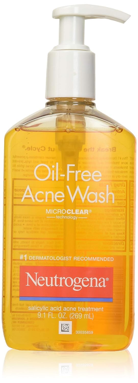 Neutrogena Acne Wash 9.1 Ounce Pump (269Ml) (Pack Of 2)