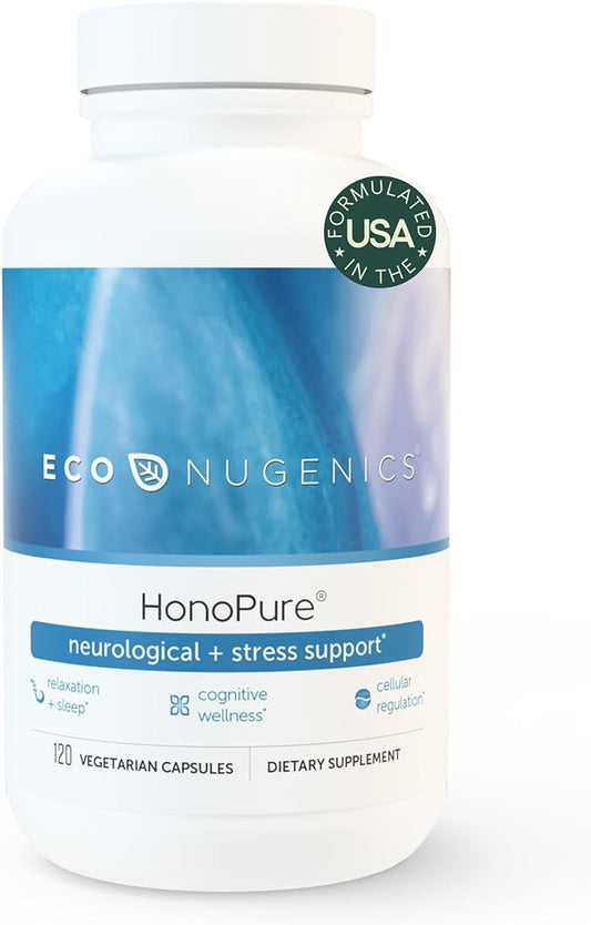 EcoNugenics – HonoPure – 120 Capsules | Professionally Formulated with 98% Pure Honokiol | Supports Cellular, Neurological & Cognitive Health | Safe, Effective & Highly Regarded Antioxidant