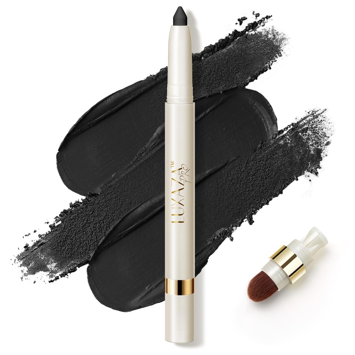 LUXAZA PRO Multi-Purpose Makeup Stick, Cream Matte, Black Eyeshadow Pencil Sticks Cosmetics #M6