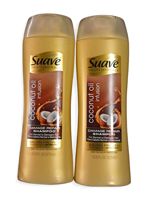 Suave Professional Coconut Oil Infusion Damage Repair Shampoo (Pack Of 2)