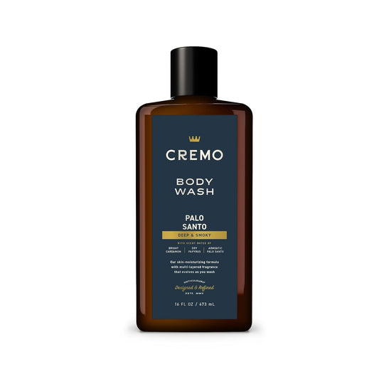 Cremo Body Wash for Men | Bright Cardamom & Palo Santo | 16 Fl Oz