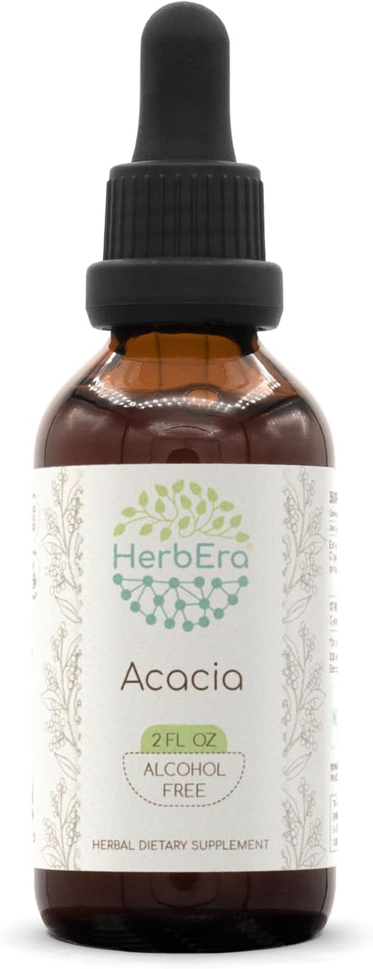 Acacia B60 Alcohol-Free Herbal Extract Tincture, Super-Concentrated Acacia (Senegalia Senegal) (2 fl oz)