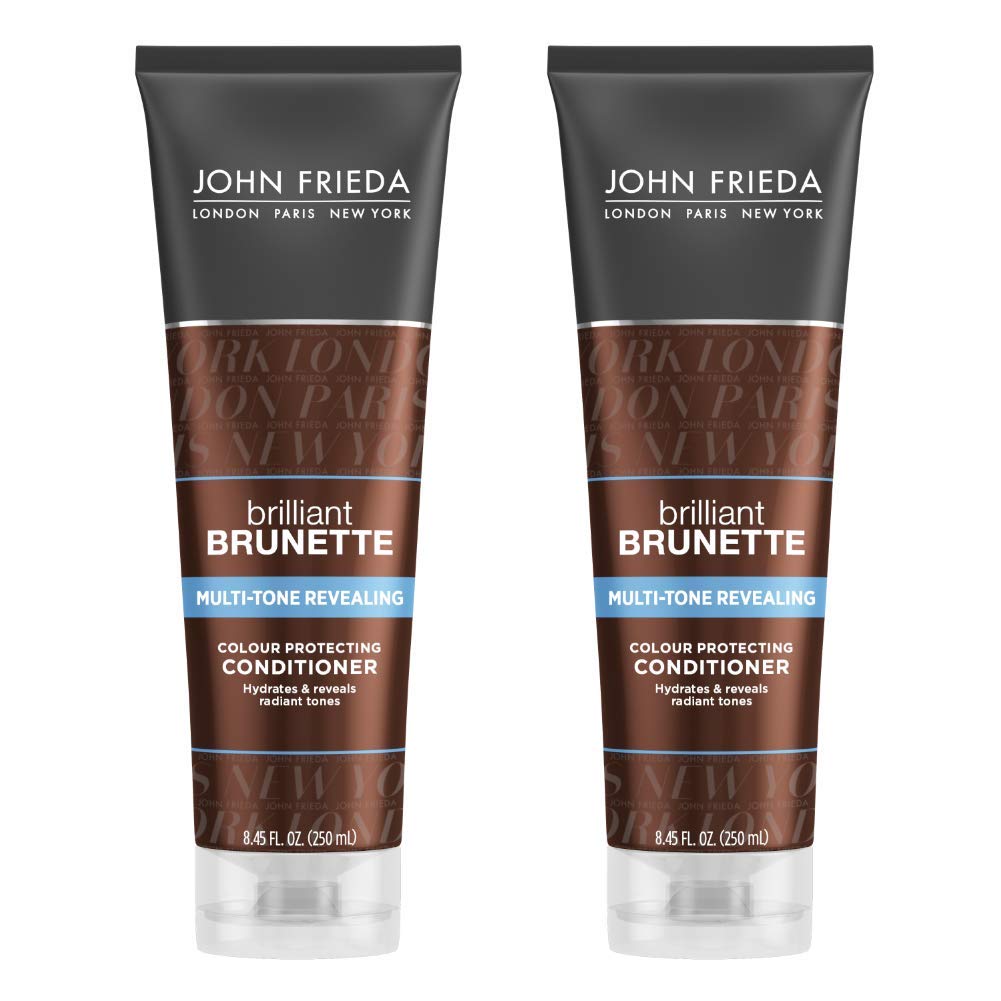 John Frieda Brilliant Brunette Multi-Tone Revealing Color Protecting Conditioner, for maintaining Color Treated Hair, Anti-Fade