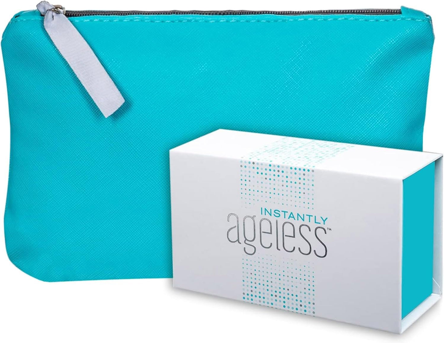 Instantly Ageless Facelift in A Box - Instant Eye Bag Remover Puffiness -1 Box of 25 Vials and Free Makeup Bag - Instant Under E