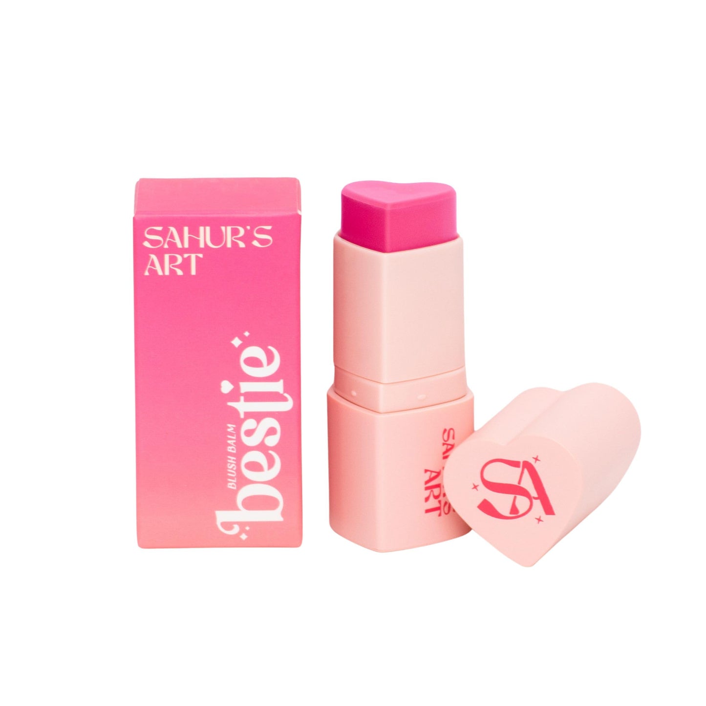 Sahur's Art Bestie Blush Balm Stick Heart Shaped for Cheeks