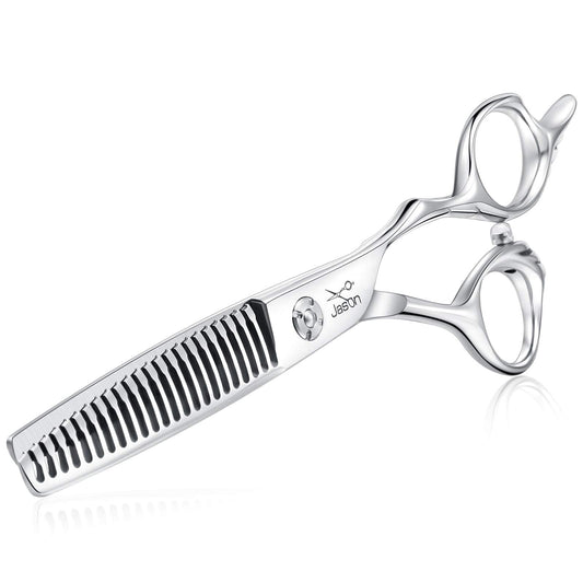 JASON 6'' Texturizing Hair Scissors, 23 Teeth Hair Texture Shears Professional Blending Hair Thinning Scissor for Barber, Hairdr