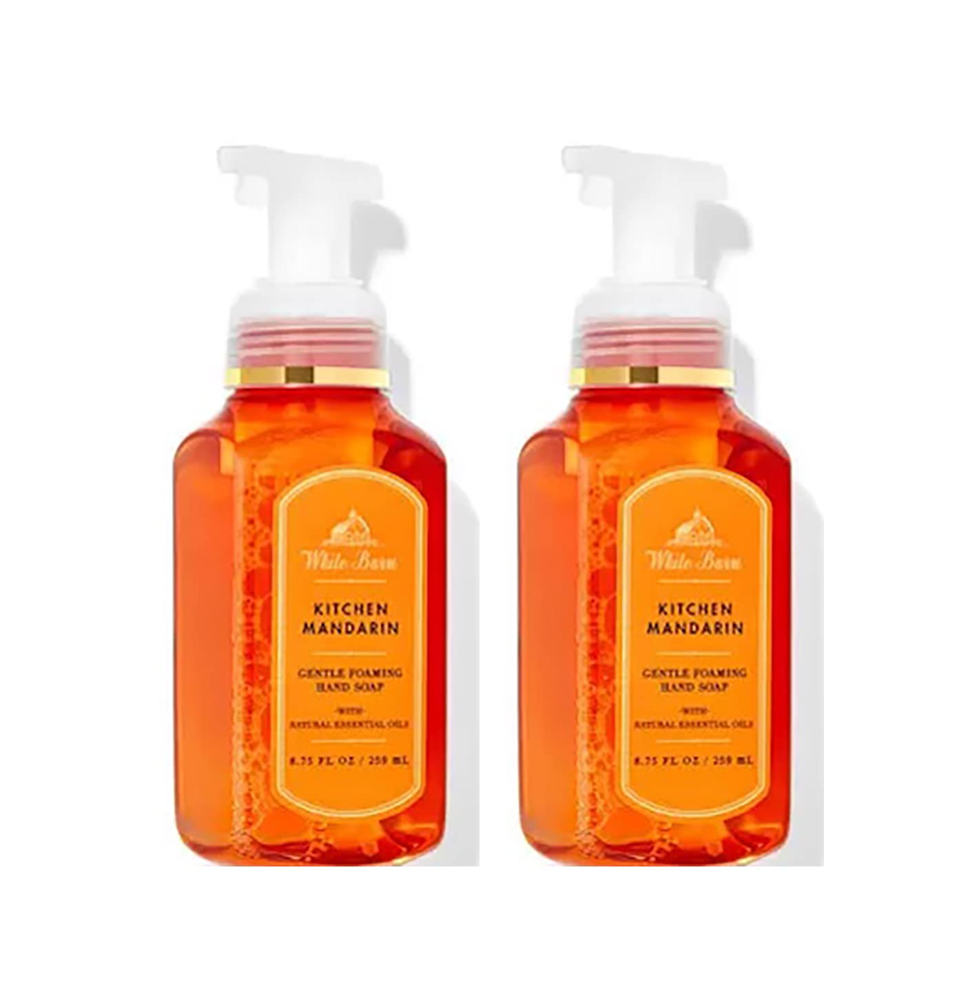 Bath & Body Works Bath And Body Works Kitchen Mandarin Gentle Foaming Hand Soap 8.75 Ounce 2-Pack (Kitchen Mandarin) 17.5 Fluid_