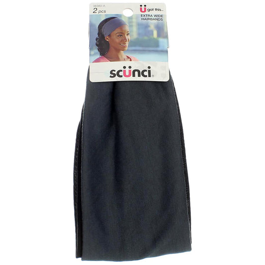 Scunci 3838003A048 Extra Wide Hairbands 2 Count