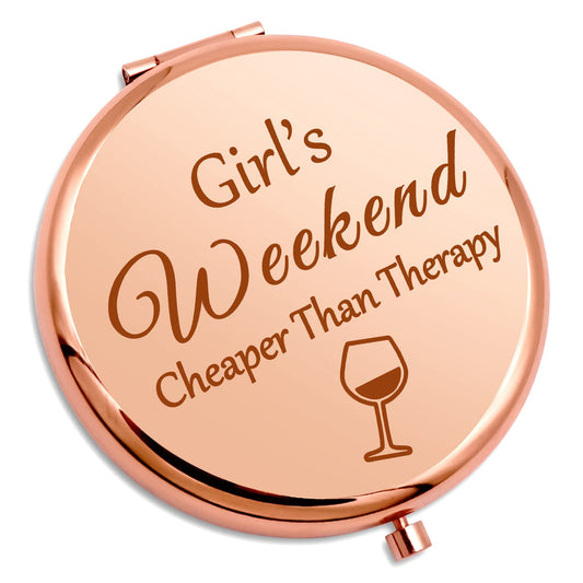 Girls Weekend Gift For Girls Getaway Gift Compact Makeup Mirror Friendship Gift Trip Gift For Teens Sister Best Friend Daughter