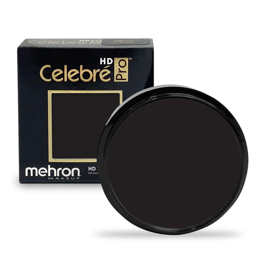 Mehron Makeup Celebre Pro-HD Cream Face & Body Makeup (.9 oz) (BLACK)