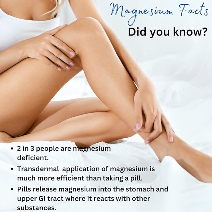 Magnesium Oil Spray with MSM - Extra Strength at 32mg per Spray - Lightly Scented with Lavender - Product of Canada 237 ml