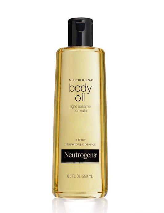 Neutrogena Lightweight Body Oil for Dry Skin, Sheer Moisturizer in Light Sesame Formula, 8.5 fl. oz (Pack of 6)