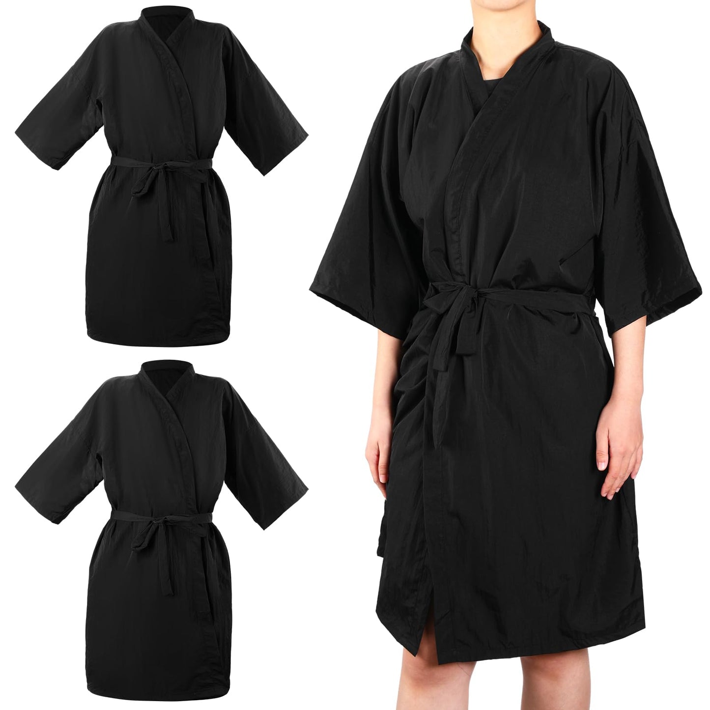 2 Pieces Salon Robes Smock For Clients Waterproof Hairdressing Gown Salon Cape