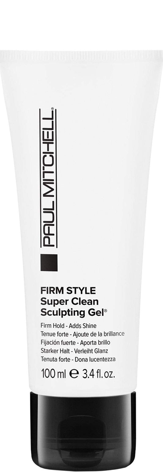 Paul Mitchell Super Clean Sculpting Gel, Firm Hold, High Shine Finish Hair Gel, For All Hair Types, 3.4 fl. oz.