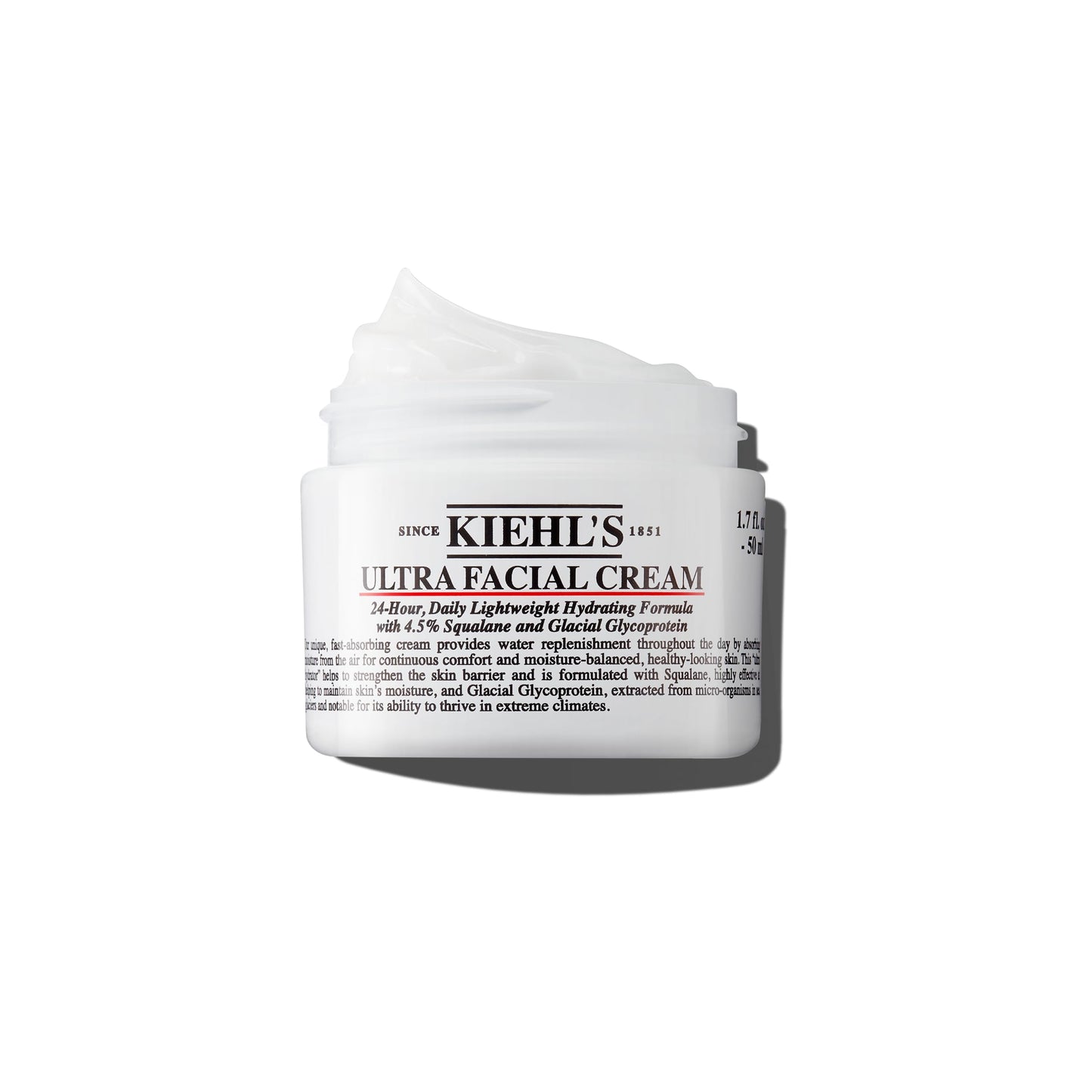 Kiehl'S Ultra Facial Cream, With 4.5% Squalane To Strengthen Skin'S Moisture Barrier, Skin Feels Softer And Smoother, Long-Lasti