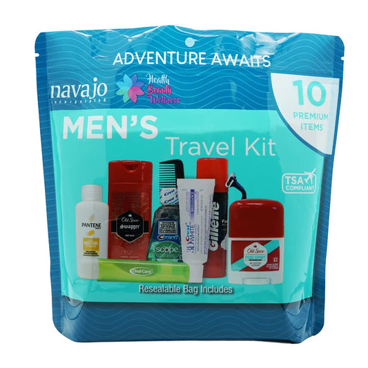 Handy Solutions 10 Piece Resealable Men'S Travel Kit