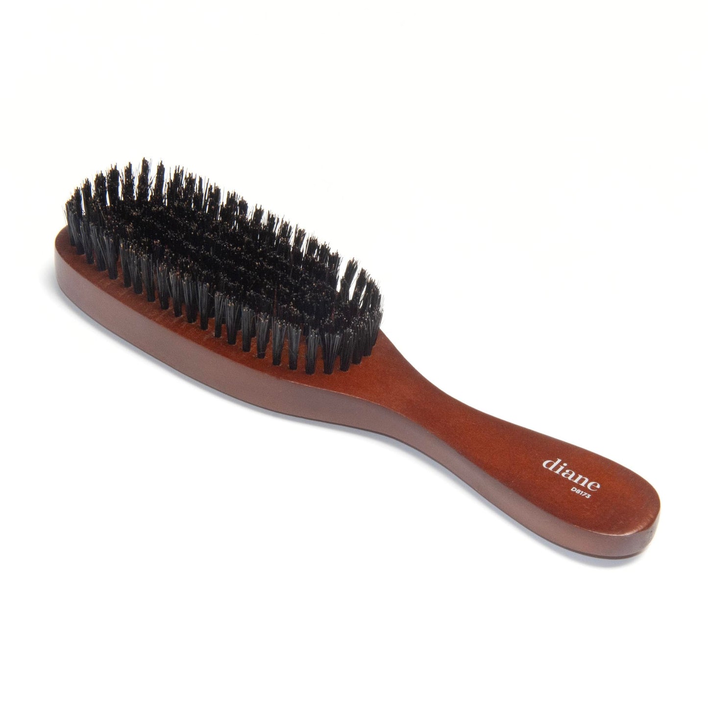 Diane Reinforced Boar Bristle Wave Brush for Men and Barbers - Medium Bristles for Thick and Curly Hair - Use for Detangling, Sm