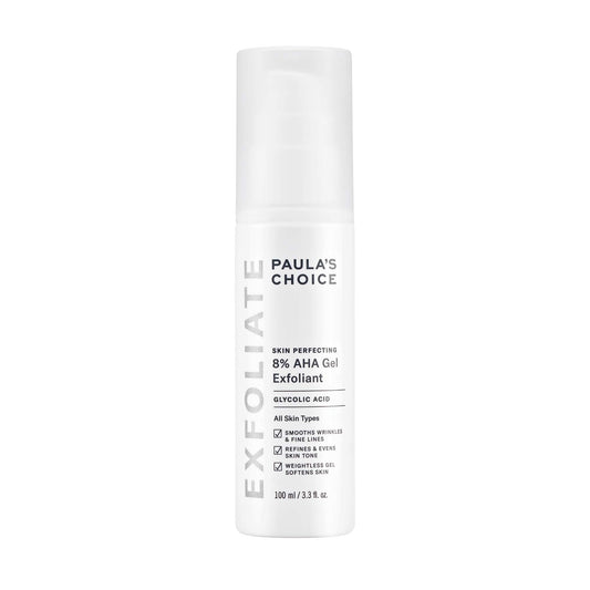 Paula'S Choice Skin Perfecting 8% Aha Gel Exfoliant With Glycolic Acid Chamomile & Green Tea, 3.3 Ounce Pump Leave-On Gentle Exf