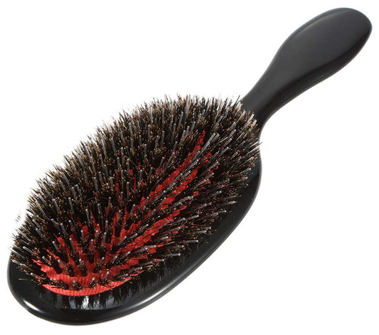 Boar Bristle Hair Brush Paddle Detangling Brush for Curly Fine Wavy Natural Tangled Hair, Anti-frizz Styling Hairbrush Comb for