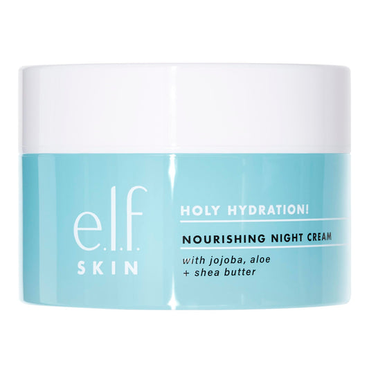E.L.F. Skin Holy Hydration! Nourishing Night Cream, Ultra-Hydrating Moisturizer, Infused With Shea Butter, Soothes Skin, 1.76 Oz