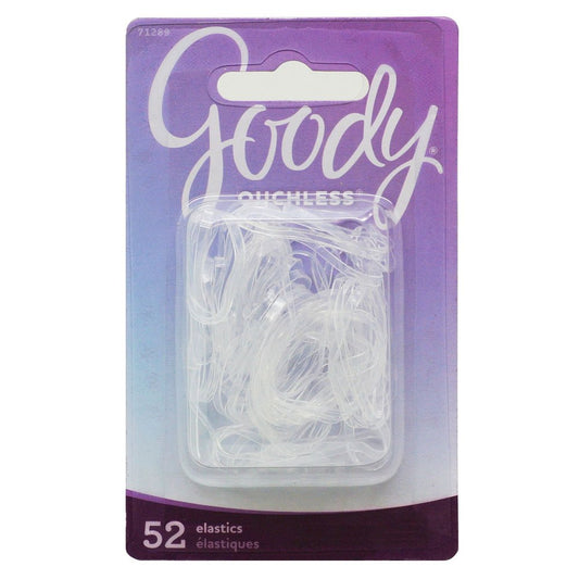 Goody Classics Hair Elastic, Polybands Clear 52, 0.217 Ounce (Pack of 3)
