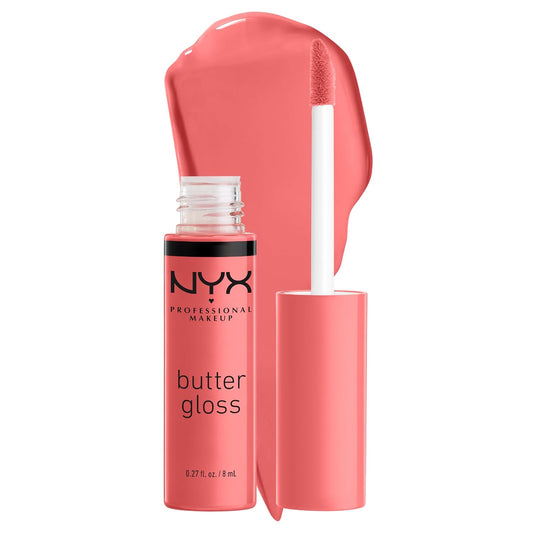 NYX Butter Gloss | Non-Sticky Lip Gloss - Creme Brulee | Natural Finish