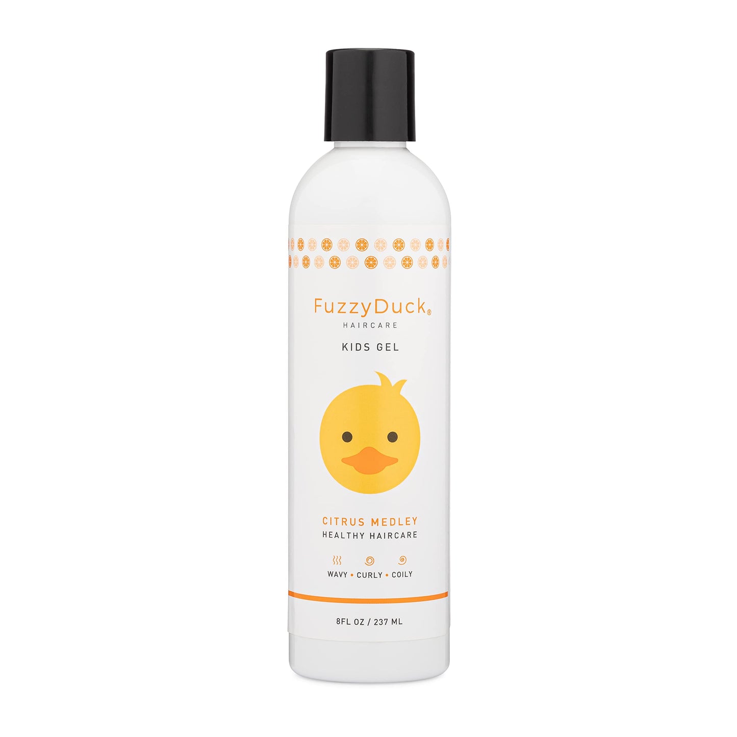 Fuzzyduck Kids Hair Gel, Water-Soluble, Girls & Boys Hair Gel Infused W/Aloe, Sea Botanicals, & Honey - For All Hair Types (Citr