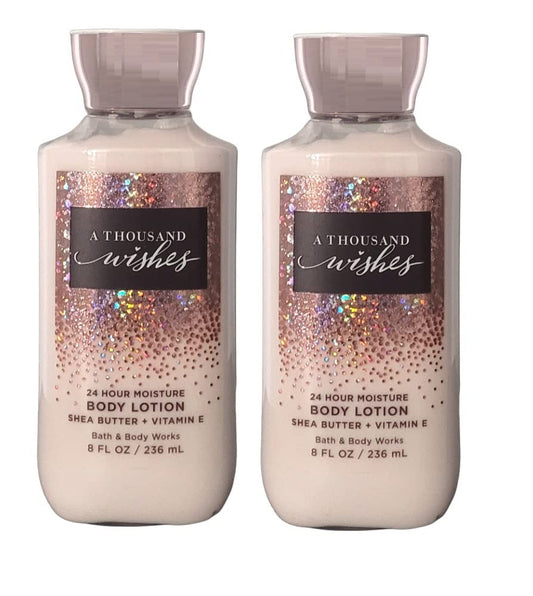 Bath And Body Works 2 Pack A Thousand Wishes Super Smooth Body Lotion 8 Oz