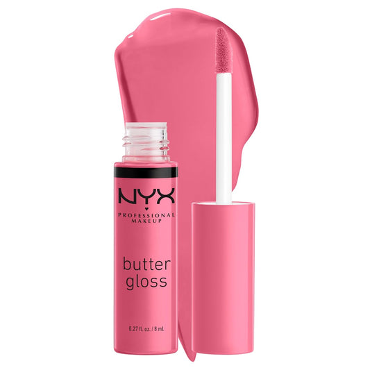 NYX Butter Gloss | Non-Sticky Lip Gloss - Vanilla Cream Pie (Mauve) - 15ml