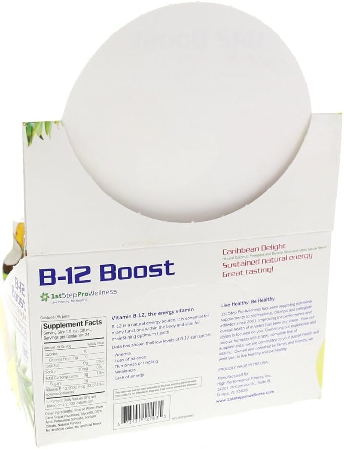 High Performance Fitness B-12 Boost, 12-2oz Bottles