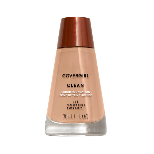 Covergirl Clean Liquid Foundation, Perfect Beige 148, Shelf Pack Of 2