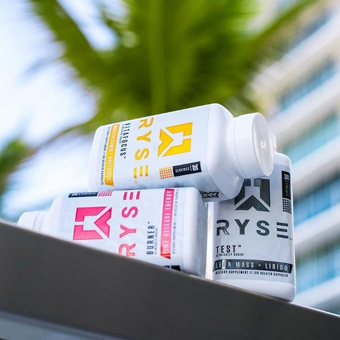 RYSE VitaFocus Brain & Body Supplement - Multivitamin & Nootropic - 13 Essential Vitamins, 8 Essential Minerals, and Cognizin for Cognitive Function, Focus, and Brain Support - 60 Capsules