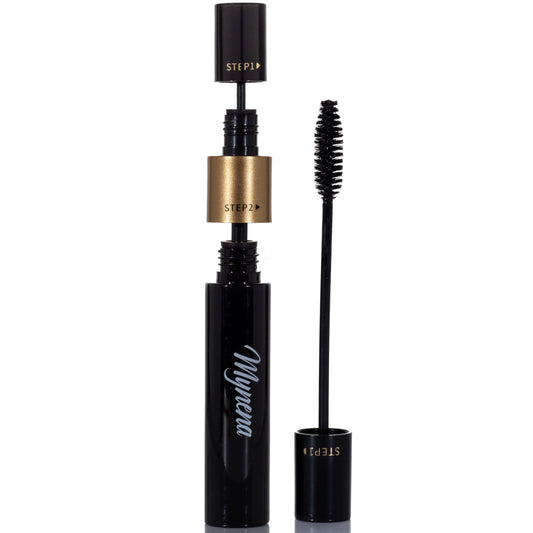 Waterproof Lash Tubing Mascara | 2-in-1 Natural to Dramatic Look | Quick Dry, No Smudge | Cruelty-Free