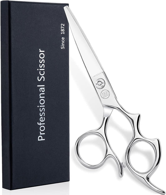 Moontay 5.5'' Hair Cutting Shears With Large Finger Holes, Professional Barber Stylist Scissors, Salon Hair Cutting Scissors, 44