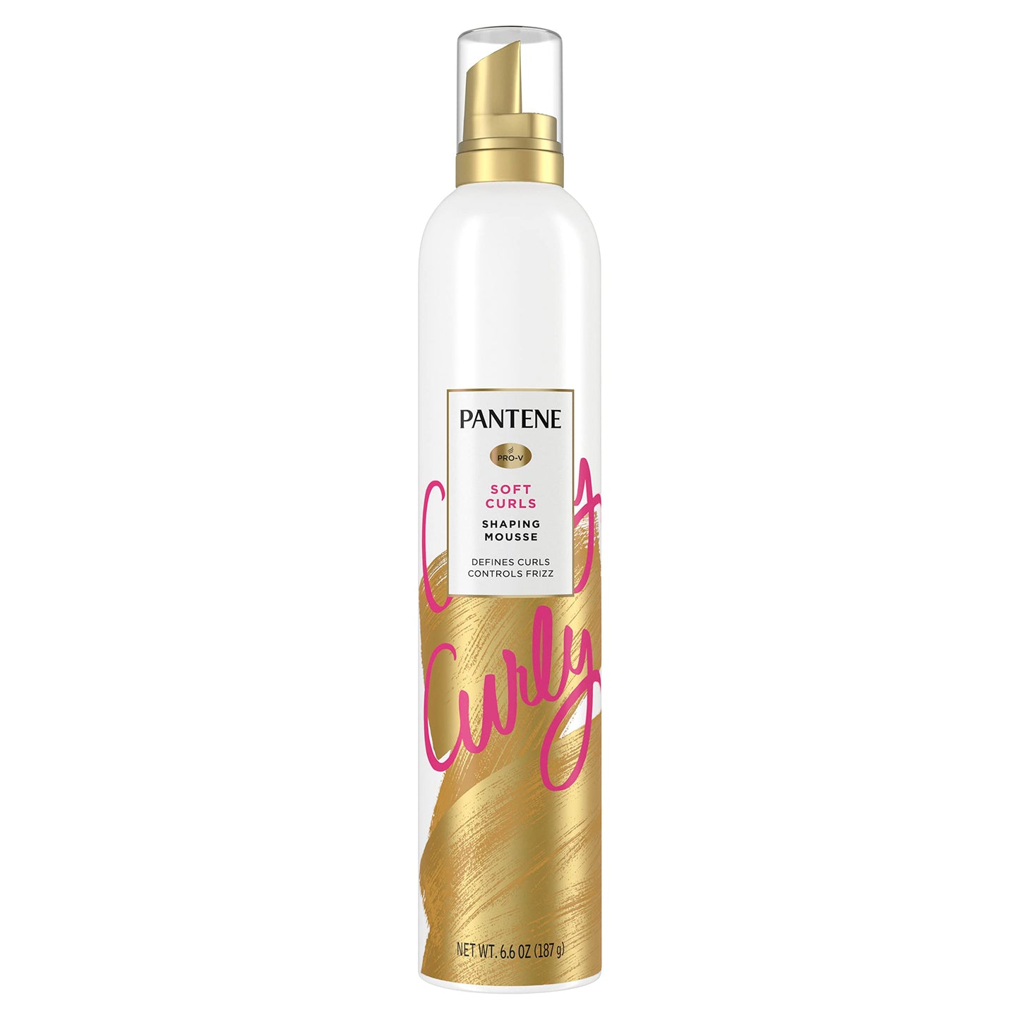 Pantene Pro-V Curl Mousse to Tame Frizz for Soft, Touchable Curls, 6.6 oz