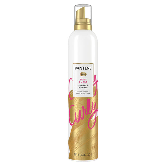 Pantene Pro-V Curl Mousse to Tame Frizz for Soft, Touchable Curls, 6.6 oz