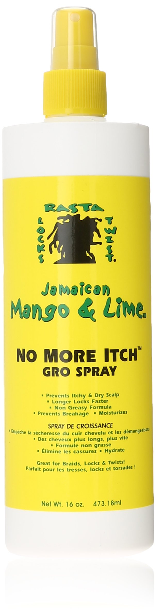 Jamaican Mango No More Itch Gro Spray, 16 Ounce