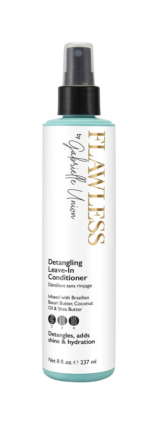 Flawless By Gabrielle Union Detangling Leave-In Conditioner Spray With Shea Butter, Brazilian Bacuri Butter, 8 Oz