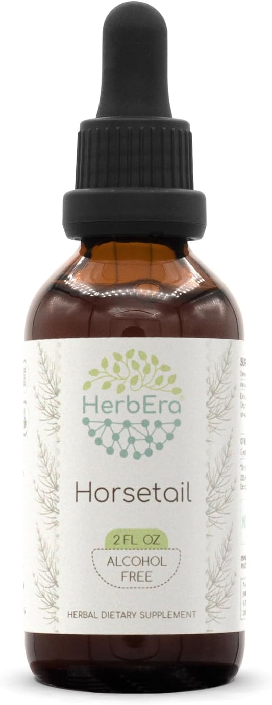 Horsetail B60 Alcohol-Free Herbal Extract Tincture, Concentrated Liquid Drops Natural (Equisetum arvense) 2 fl oz