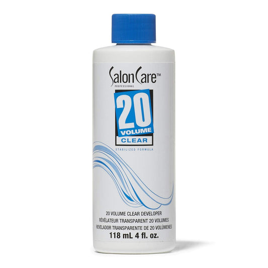 Salon Care 20 Volume Clear Developer, Superior Gray Coverage, Stabilized Formula for Consistent, Predictable Results, 4 Ounce