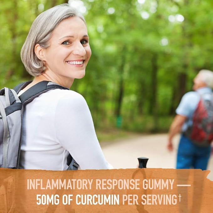 Garden of Life Organics Turmeric Inflammatory Response Gummy & Organics Women 40+ Gummy Vitamins - Berry