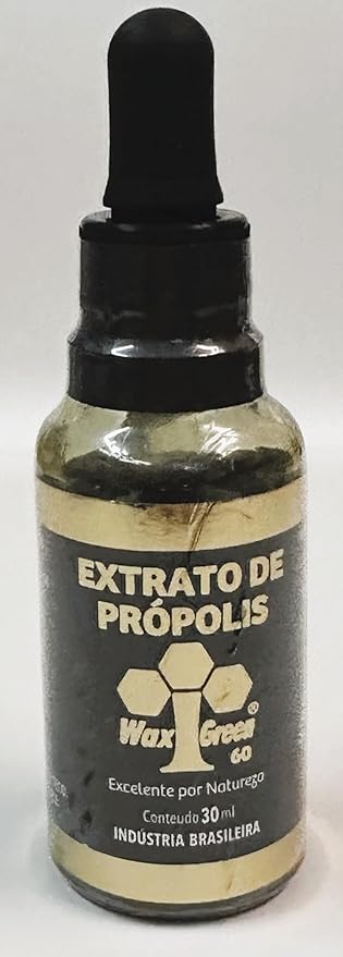 1 Box of 8 Bottles Wax Green Propolis Extract Brazilian N10 60% Wax Free Liquid (30ml / 1 fl oz)