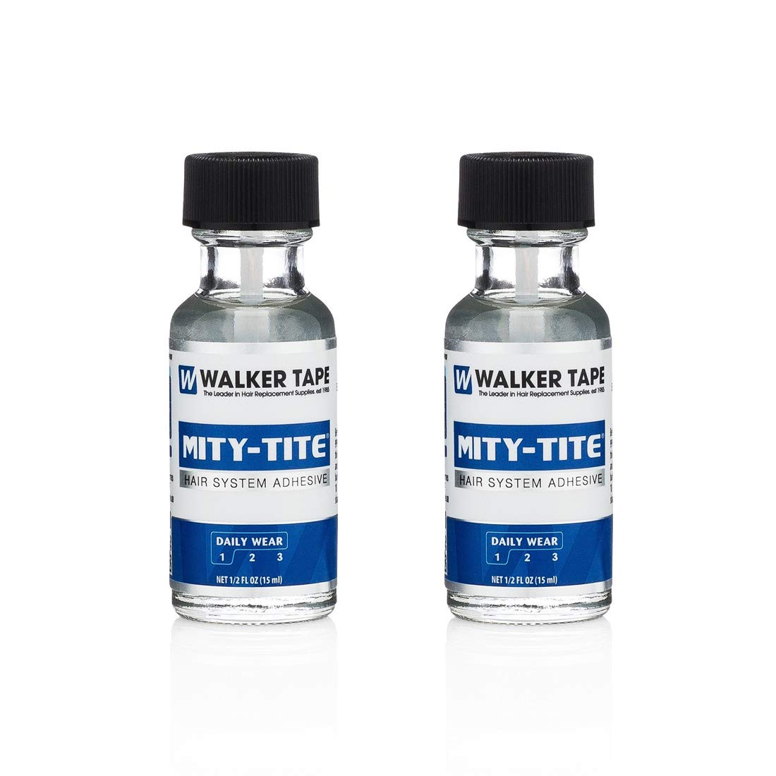 Walker Tape Mity-Tite Brush-On 0.5Oz Liquid Adhesive (2-Pack)