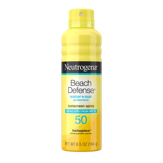 Neutrogena Beach Defense Sunscreen Spray Spf 50 Water-Resistant Body Spray With Broad Spectrum , Paba-Free, Oxybenzone-Free & Fa
