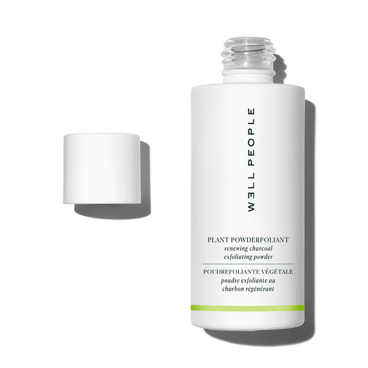 Well People Plant Powderfoliant Renewing Charcoal Exfoliating Powder, Exfoliant For Brightening & Softening Your Complexion, Veg