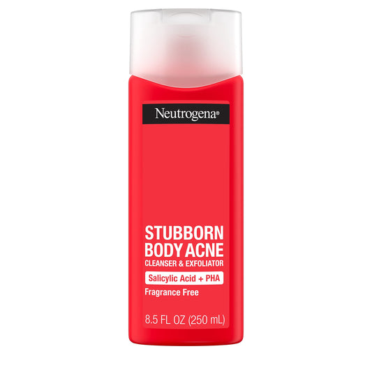 Neutrogena Stubborn Body Acne Cleanser & Exfoliator With Salicylic Acid & Pha For Acne-Prone Skin, Acne Treatment Gently Exfolia